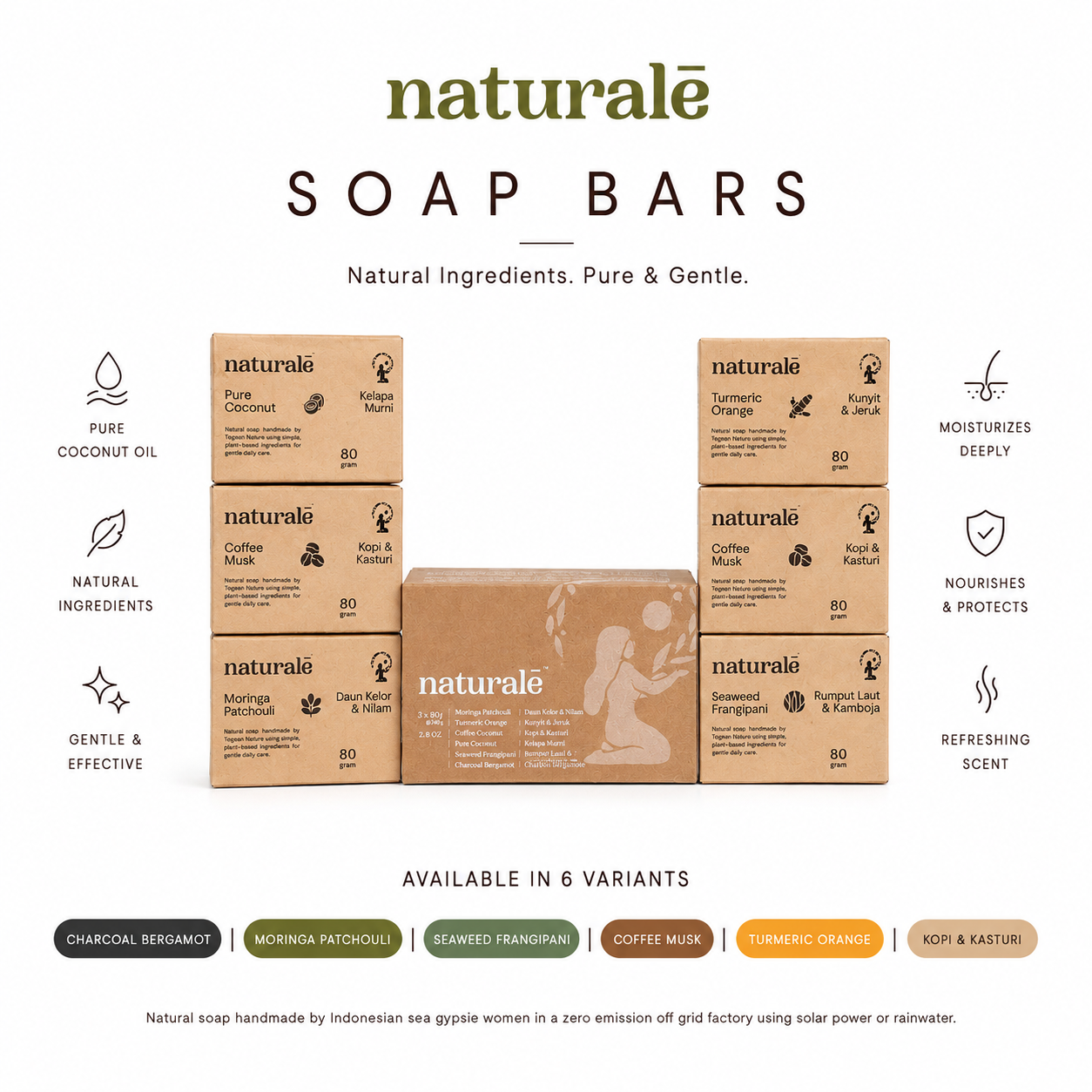 100% Natural Soap Mix Variants - Naturale